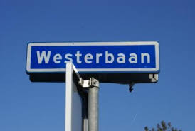 Westerbaan naambord