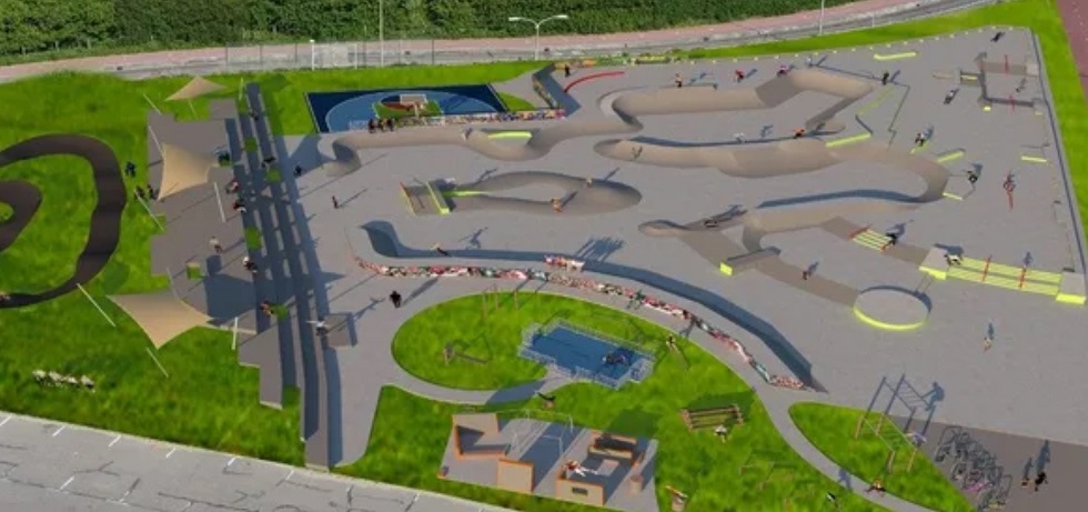 impressie skatepark